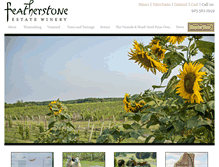 Tablet Screenshot of featherstonewinery.ca